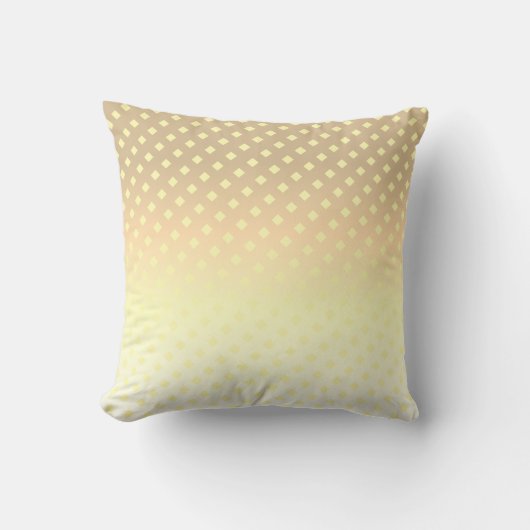 Mooie goudgele witte diamanten cushion kussen (Voorkant)