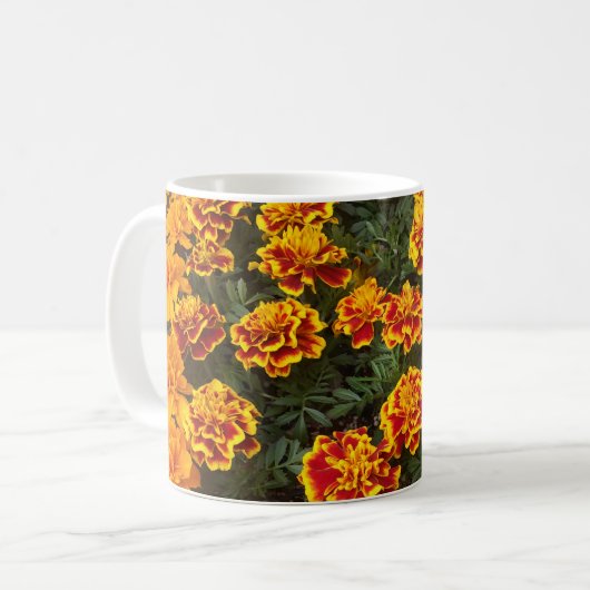 Mooie goudsbloemen koffie Mok (Voorkant links)
