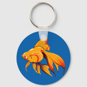Mooie goudvis sleutelhanger