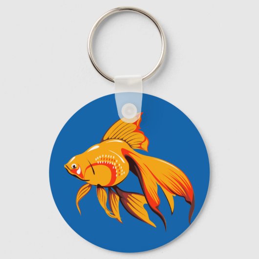 Mooie goudvis sleutelhanger (Voorkant)