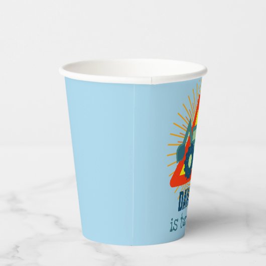 Mooie graafmachine blauwe jongens verjaardag 3 jaa papieren bekers (Rechts)