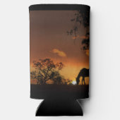 Mooie graaspaarden in de Sunrise Koelbox Seltzer Blikjeskoeler (Achterkant)