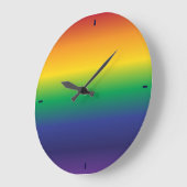 Mooie gradiëntregenboog grote klok (Hoek)