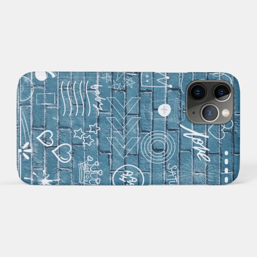 Mooie graffiti-kunst op wandgroene kalligrafie Case-Mate iPhone case (Achterkant (horizontaal))