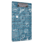 Mooie graffiti-kunst op wandgroene kalligrafie klembord (Rechts)