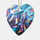 Mooie Graffiti Muur Keramisch Ornament (Links)