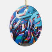 Mooie Graffiti Muur Keramisch Ornament (Rechts)