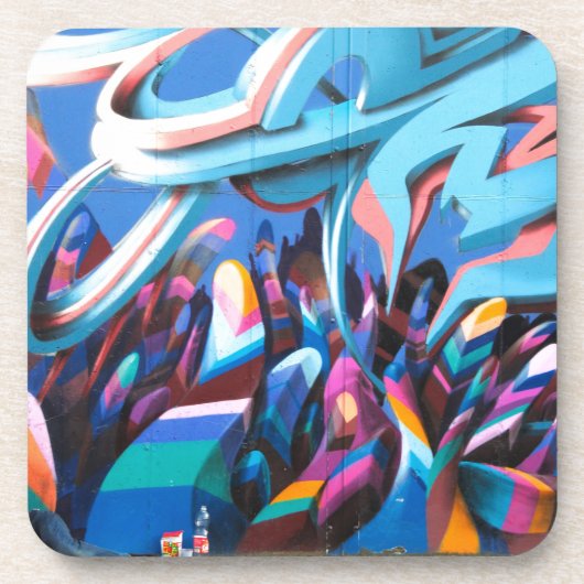 Mooie Graffiti Muur Onderzetter (Voorkant)