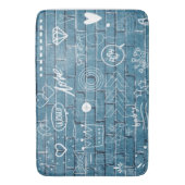 Mooie graffiti op Wall-groene kalligrafie Badmat (Voorkant Verticaal)