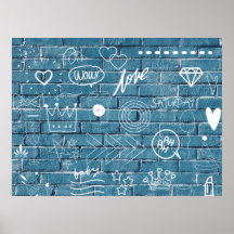 Mooie graffiti op Wall-groene kalligrafie