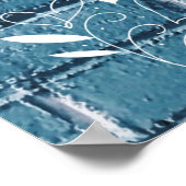 Mooie graffiti op Wall-groene kalligrafie Poster (Hoek)