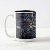 Mooie graffiti tweekleurige koffiemok (Links)