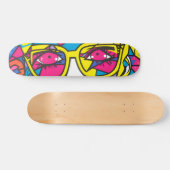 Mooie graffiti voor vrouwelijke wandkunst persoonlijk skateboard (Horizontaal)