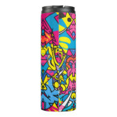 Mooie graffiti voor vrouwelijke wandkunst thermosbeker (Achterkant)