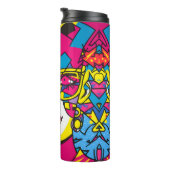 Mooie graffiti voor vrouwelijke wandkunst thermosbeker (Geroteerd rechts)