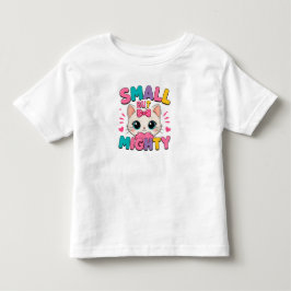 🐱 Mooie Grafische Kat Met Hartvormige Strik Voor Kinder Shirts