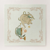 Mooie grafische theaterkunst, beige achtergrond legpuzzel (Horizontaal)