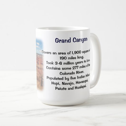 Mooie Grand Canyon Mok! Koffiemok (Voorkant rechts)
