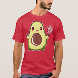 Mooie Grappige Avocado Met Een Tennisracket T-shirt