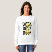 Mooie Grappige Eend Dames Sweater (Voorkant volledig)