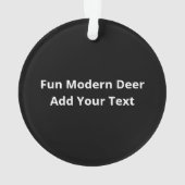 Mooie Grappige Herten Oh Hert Modern Design Ornament (achterkant)