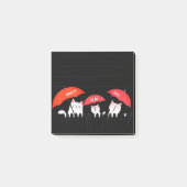 Mooie grappige kat post-it notities minimalistisch post-it® notes (Voorkant)