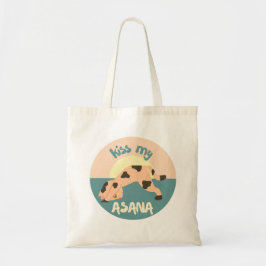 Mooie Grappige Kat Yoga Asana Meditatie Boodschapp Tote Bag