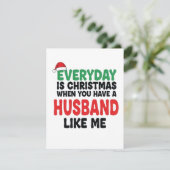 Mooie grappige kerstkaart voor vrouw cadeau (Staand voorkant)