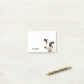 Mooie Grappige Koe Gepersonaliseerde Naam Post-it® Notes (Op bureau)