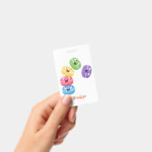 Mooie grappige macarons cartoon illustratie badge (Handheld)