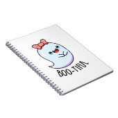 Mooie Grappige Meisjesachtige Halloween Geest Punt Notitieboek (Rechterzijde)