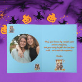 Mooie grappige moderne foto Halloween-kaarten voor Kaart