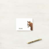 Mooie Grappige Paard Persoonlijke Naam Post-it® Notes (Op bureau)