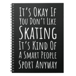 Mooie Grappige Schaats Cadeaus Humor Wintersporten Notitieboek