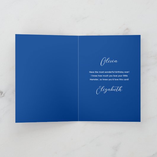 Mooie Grappige Syrische Hamsters Verjaardagskaart Kaart (Binnen)