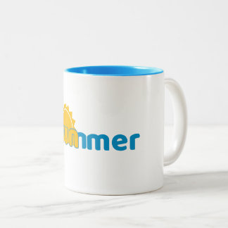 Mooie & Grappige Zomer Mok- Perfecte Cadeau voor V Tweekleurige Koffiemok