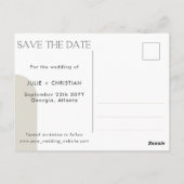 Mooie gratis Drinken bruiloft Bewaar de datum Briefkaart (Achterkant)