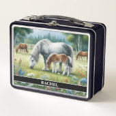 Mooie Grazing Paarden (Voorkant)