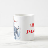 Mooie Great Dane Kerst Koffiemok (Center)
