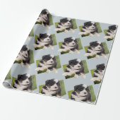 Mooie Green Bernedole Puppy Art Cadeaupapier (Uitgerold)