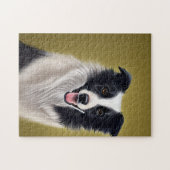Mooie Grens Collie Legpuzzel (Horizontaal)
