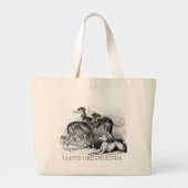 Mooie Greyhounds Grote Tote Bag (Voorkant)