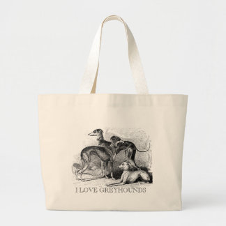 Mooie Greyhounds Grote Tote Bag
