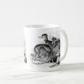 Mooie Greyhounds Koffiemok (Voorkant rechts)
