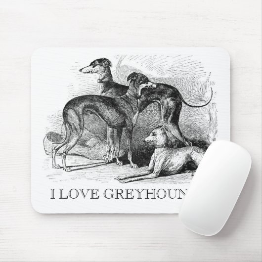 Mooie Greyhounds Muismat (Met muis)