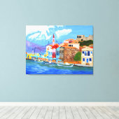 Mooie Griekenland canvas kunst (Insitu (Houten vloer))