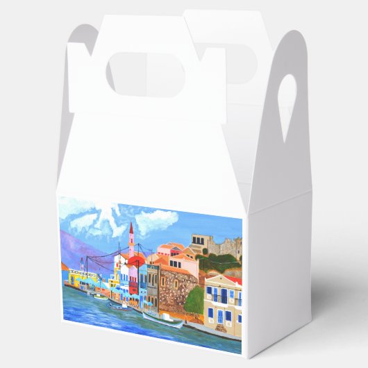 Mooie Griekenland Favor Box Bedankdoosjes (Geopend)