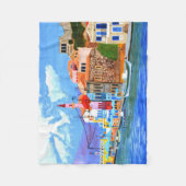 Mooie Griekenland fleece deken (Voorkant)