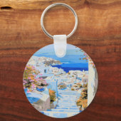 Mooie Griekenland Sleutelhanger (Voorkant)