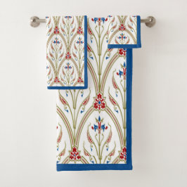 Mooie Griekse boog bloempatroon  Bad Handdoek